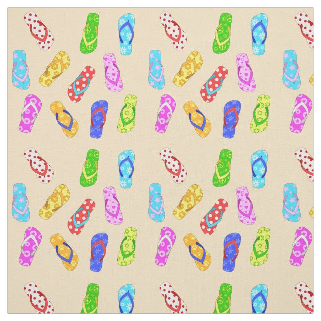 Flip Flop Pattern Fabric (Swatch)