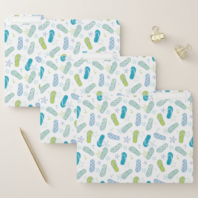 Flip Flop Pattern File Folder (Set)
