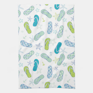 Flip Flop Pattern Kitchen Towel