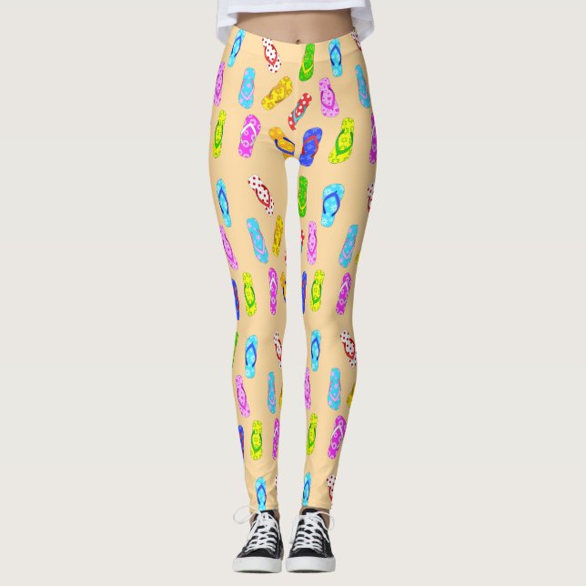 Flip Flop Pattern Leggings (Front)
