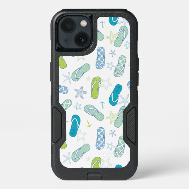 Flip Flop Pattern Otterbox iPhone Case (Back)