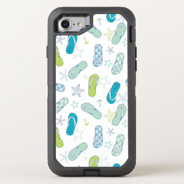 Flip Flop Pattern Otterbox iPhone Case (Back)