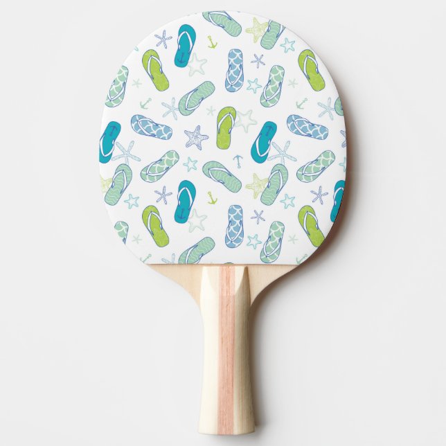 Flip Flop Pattern Ping Pong Paddle (Front)