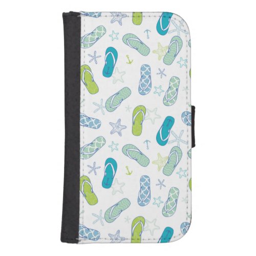 Flip Flop Pattern Wallet Phone Case For Samsung Galaxy S4