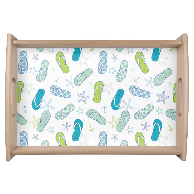 Flip Flop Pattern Serving Tray (Front)