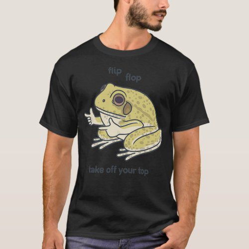 Flip flop pointing frog T_Shirt