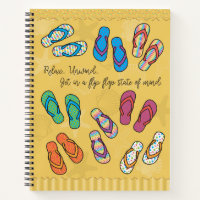 Flip Flop Spiral Notebook