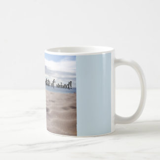 Flip-flop state of mind mug with glistening sand!