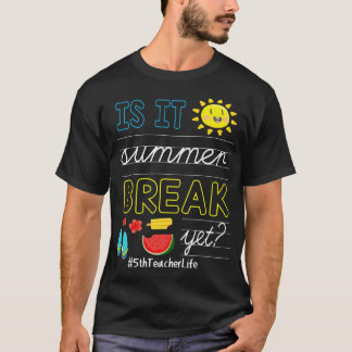 Flip Flop Sun Is It Summer Break Yet 5th Grade Tea T-Shirt