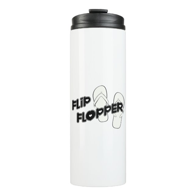 Flip Flopper Aluminum Water Bottle (Front)