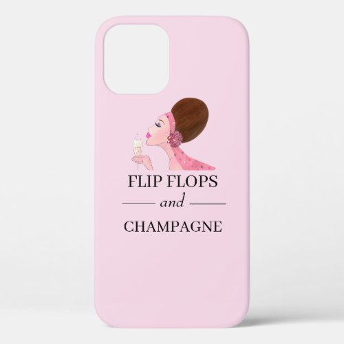 Flip Flops and Champagne iPhone 12 Pro Case