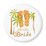 Flip Flops Aruba Bride Magnet
