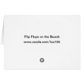 Flip Flops at the Beach Cards (Back Horizontal)