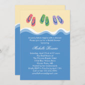 Flip Flops Beach Bridal Shower Invitation (Front/Back)