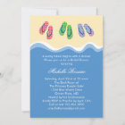 Flip Flops Beach Bridal Shower Invitation