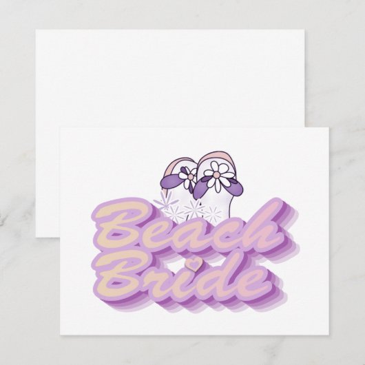 Flip Flops Beach Bride Tshirts and Gifts (Front/Back)