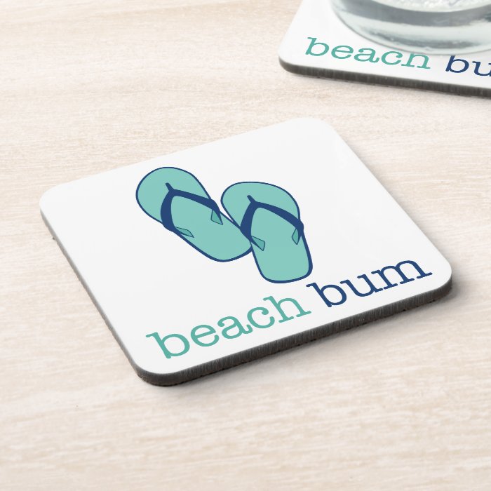 Flip Flops Beach Bum Coasters (set of 6)