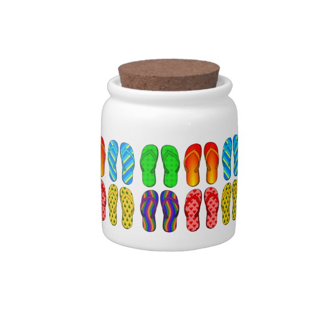 Flip Flops Beach Candy Jar (Right)