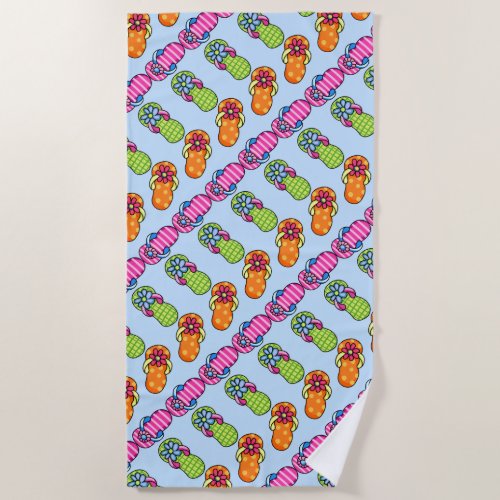 Flip Flops Beach Towel