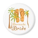 Flip Flops Bermuda Bride Magnet