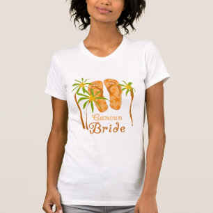 Flip Flops Cancun Bride T-Shirt
