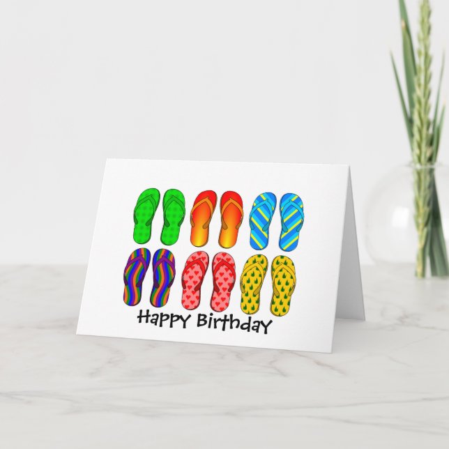 Flip Flops Card (Front)