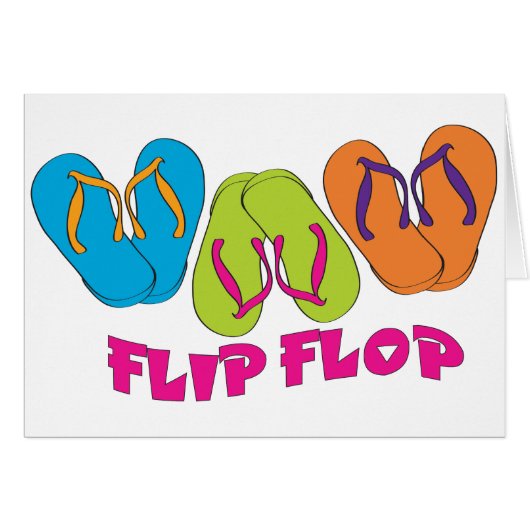 Flip Flops Cards (Front Horizontal)