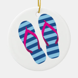 Flip Flops Ceramic Ornament