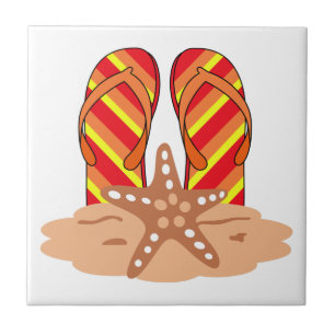 Flip Flops Ceramic Tile