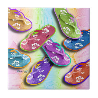 Flip Flops Ceramic Tile