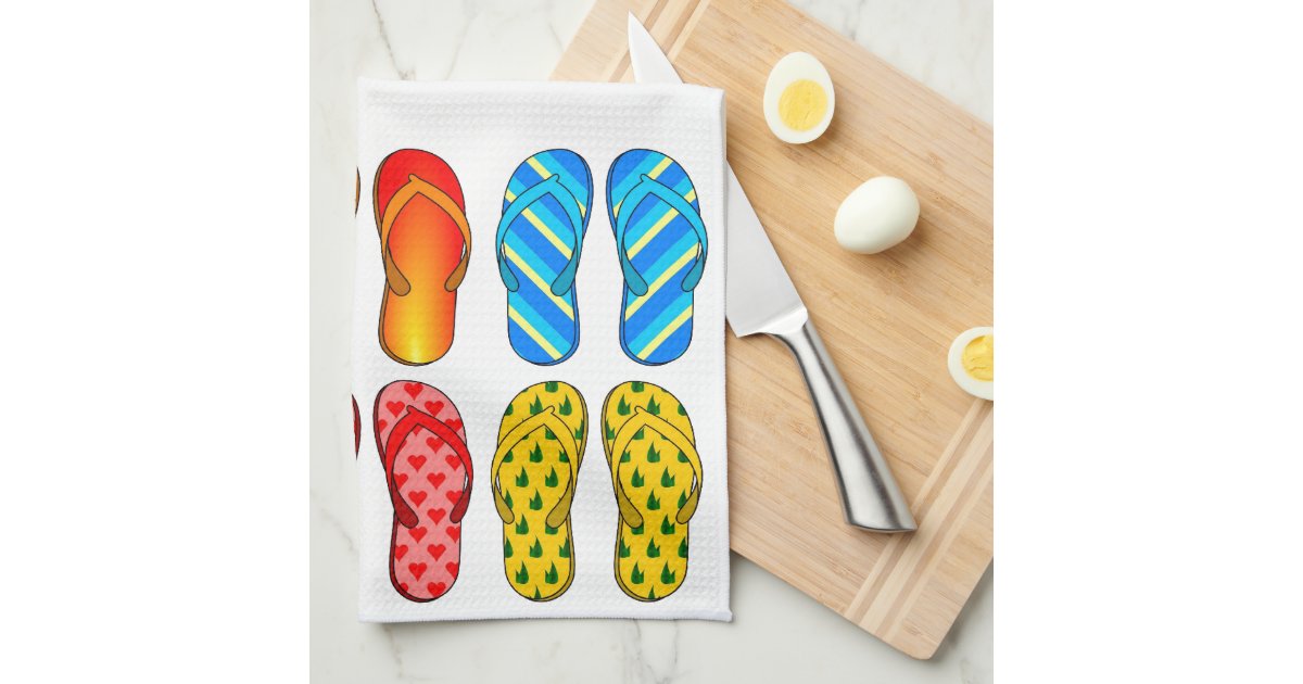 beach themed flip flops
