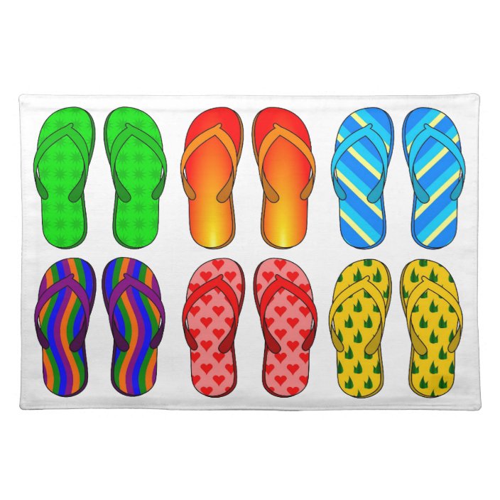 beach themed flip flops