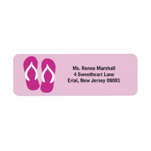 Flip Flops & Customize Your Text Label