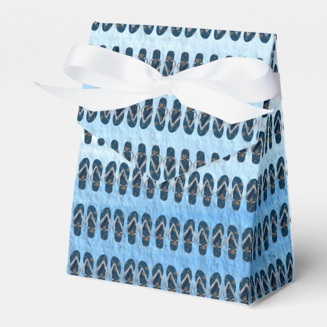 Flip Flops Favor Boxes (Front Side)