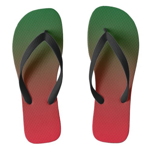 flip flops for adult _ red green pattern