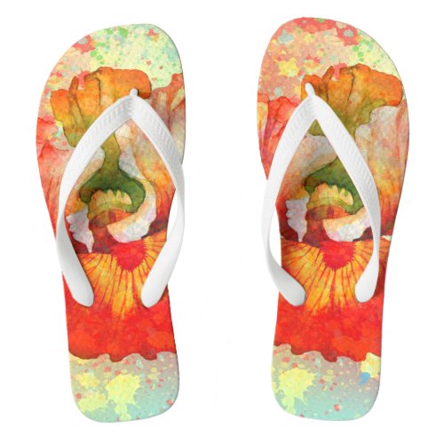 Flip Flops for Woman with Orchid