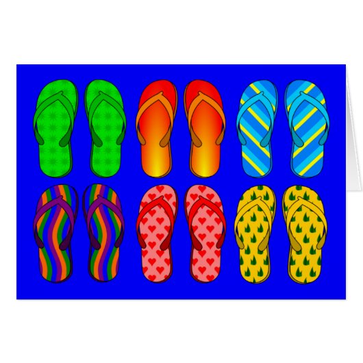 Flip Flops Galore Cards (Front Horizontal)