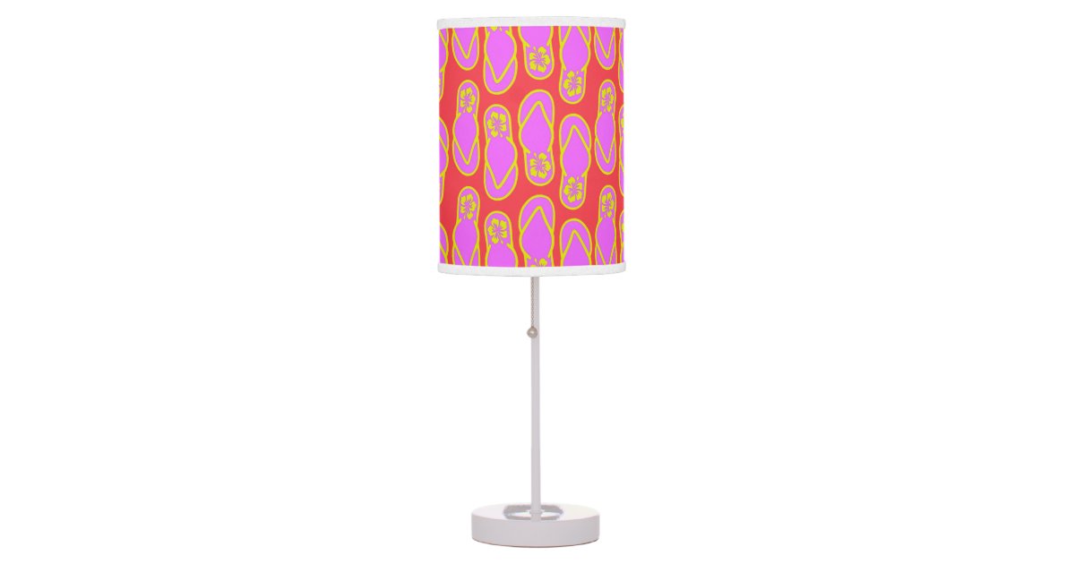 Flip Flops Hawaiian Style Desk Lamp Zazzle Com