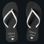 Flip-Flops - Heart Fab Maid of Honor Flip Flops<br><div class="desc">Flip Flops for the members of your Bridal Party! Easily customizable,  change the strap colors,  sole colors,  add text or other images!</div>