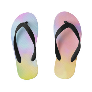 Flip flops in pastel colored clouds