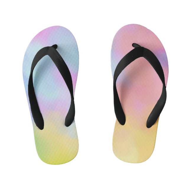 Flip flops in pastel colored clouds (Footbed)
