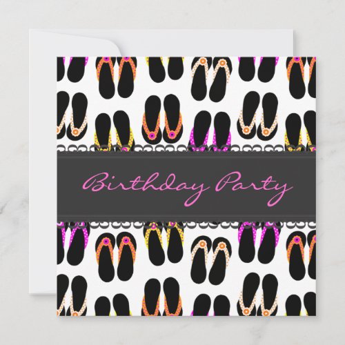 Flip Flops Personalized Invitation