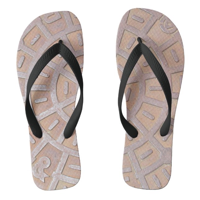 Flip Flops - Manhole cover. (Footbed)