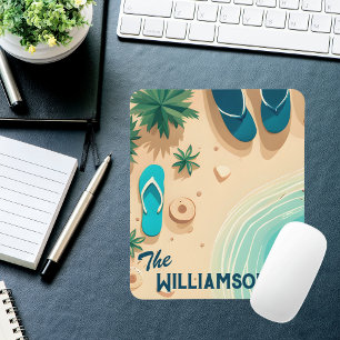 Flip Flops on the Beach Mouse Pad