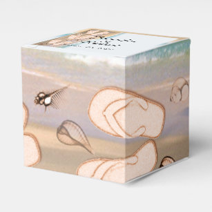 Flip Flop Wedding Favor Bo Zazzle Flip Flops On The Beach Wedding Favor Box