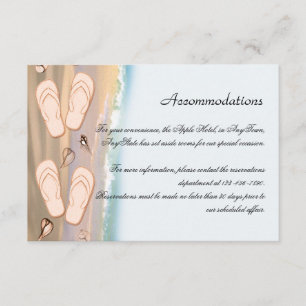 Flip Flops on the Beach Wedding Insert