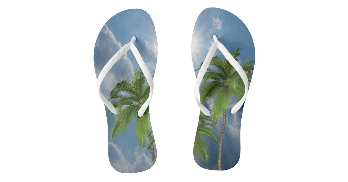 Flip Flops Palm Tree | Zazzle