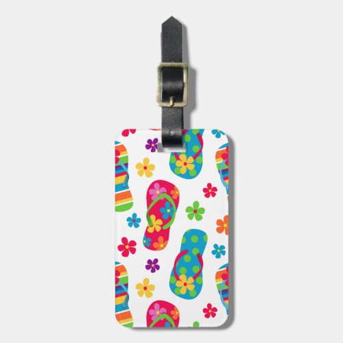 Flip Flops Pattern Luggage Tag