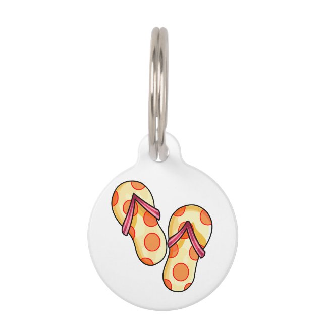 FLIP FLOPS PET ID TAG (Front)