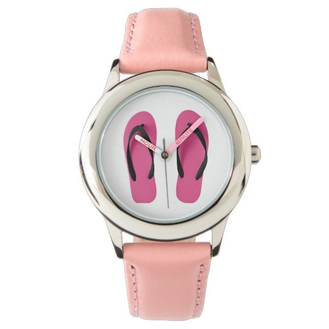 Flip Flops Pink  Watch (Front)
